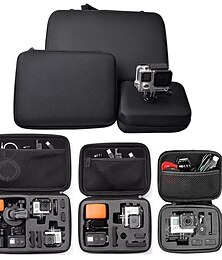economico -custodia media portatile super anti-shock per gopro e altre action cam sportive - nera