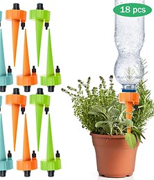 economico -18 pezzi di punta per irrigazione automatica per piante vacanza irrigazione automatica per piante irrigazione a goccia attrezzatura a rilascio lento strumento per irrigazione di piante in vaso con