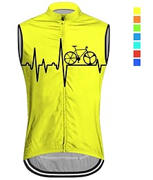 cheap -21Grams Men's Cycling Vest Cycling Jersey Sleeveless Bike Vest / Gilet Top with 3 Rear Pockets Mountain Bike MTB Road Bike Cycling Breathable Quick Dry Moisture Wicking Back Pocket Yellow Red Blue