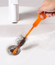 cheap -1pc Hair Drain Clog Remover, Sewer Hair Catcher, Pipe Dredging Tool, Drain Hair Remover Tool For Sewer, Kitchen Sink, Bathroom Tub