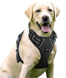 رخيصةأون -الحيوانات الأليفة حزام الصدر كبير الكلب سترة نوع الجر حبل سلسلة الكلب