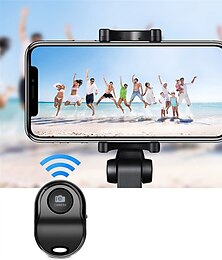 cheap -Bluetooth 5.0 Remote Shutter for iPhone & Android Camera Wireless Remote Control Selfie Button for iPad iPod Tablet HD Selfie Clicker for Photos & Videos
