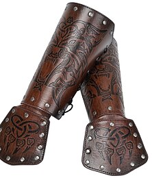 levne -Vinobraní Punk a gotika Středověké Cosplay kostým Zbraně a výzbroj Náramek Válečník Rytíř Viking Lukostřelba Maškarní kostým Pánské Viking předvečer Všech svatých Plesová maškaráda Výkon Podium