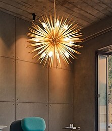 preiswerte -LED Chandeliers Firework 9/12-Lights 50cm Modern Electroplated Globe Chandeliers LED Nordic Style Pendant Lights Living Room Dining Room G9 Bulb Base