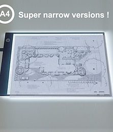 cheap -A4 LED Light Pad, Tracing Light Table with Scale Art, Light Table with USB Power, Ultra-Thin Copy Board
