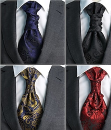 お買い得  -男性用 ネクタイ 男性用ネクタイ 調整可能 リボン 平織り 結婚式 誕生日