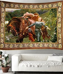 billige -viktoriansk stil maleri hengende billedvev veggkunst stor billedvev veggmaleri dekor fotografi bakteppe teppe gardin hjem soverom stue dekorasjon