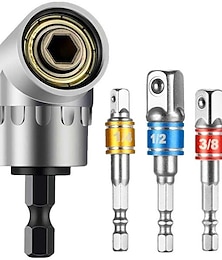 cheap -High Quality 105 Degrees 1/4&amp;quot; Extension Hex Drill Bit Adjustable Hex Bit Angle Driver Screwdriver Socket Holder Adaptor Tools