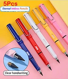 preiswerte -5 Stück neue Technologie, unbegrenzter Schreibstift, keine Tinte, neuartiger Stift, Kunstskizze, Malwerkzeuge, Kindergeschenk, Schulbedarf, Schreibwaren, Geschenk zum Schulanfang