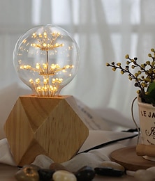 economico -lampadine a led vintage edison g125 lampadine a forma di fuochi d'artificio 3w e26 e27 2300k lampadine decorative