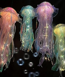 economico -lanterna decorativa con lampada a medusa colorata lanterna decorativa moderna con design a medusa per feste per bambini i migliori regali per ragazze
