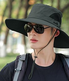 economico -Cappello Per uomo Per donna Cappello da sole Cappello da pesca Cappello da escursionismo Protezione Solare UV Traspirante Asciugatura Rapida per Pesca Arrampicata Corsa Estate Primavera