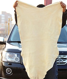 Недорогие -Полотенца для мытья автомобиля из натуральной замши, супервпитывающая ткань для сушки оконного стекла автомобиля, быстросохнущее полотенце для мытья автомобиля