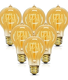 baratos -6pcs 4pcs lâmpada edison regulável e27 220v 40w a19 retro ampola lâmpada incandescente vintage lâmpada edison lâmpada de filamento decoração