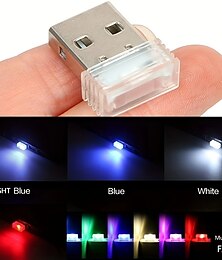 cheap -2PCs Mini USB Car Atmosphere Lights Romantic LED Light Interior Ambient Lighting Kit