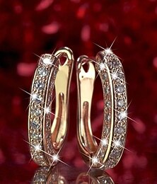 cheap -Women's Hoop Earrings Tropical Happy Earrings Jewelry For Party Prom Club