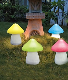 billige -solar led selvlysende stor sopp lys harpiks farge skiftende hage plen lys dekorativt lys landskap lys