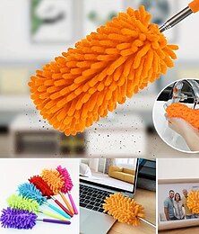 cheap -Adjustable Stretch Extend Microfiber Duster, Chenille Duster, Multi-functional Retractable Household Duster, Car Office Cleaning Kitchen Tools Car Accessories