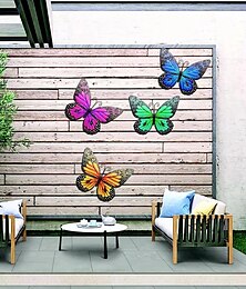 ieftine -1 buc decor de perete metalic fluture (6,3 inchi) pentru decor de grădină decor de terasa decor de cameră decor de petrecere decor de perete decor decor de terasă, decor de grădină în aer liber ornamente de cadouri de inaugurare sculpturi de perete