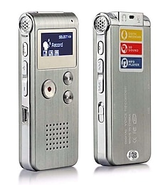 economico -nuovo lettore mp3 dittafono registratore vocale digitale portatile ricaricabile da 8 gb