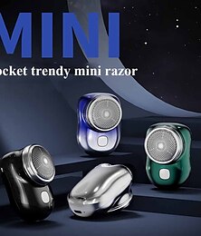 billige -2023 ny oppgradering kraftig stormbarbermaskin elektriske barbermaskiner for menn, oppladbar elektrisk usb-barbermaskin, bærbar minibarbermaskin, lommestørrelse våt og tørr, enkel bruk med én knapp