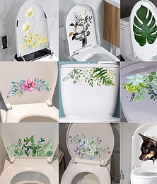 cheap -Creative Toilet Cover, Cartoon Toilet Stickers, Bathroom Self-adhesive Decorative Wall Stickers