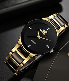 abordables -Reloj de cuarzo para hombre, reloj de cuarzo analógico minimalista de acero inoxidable de negocios a la moda para hombre, reloj de pulsera informal deportivo militar, reloj masculino