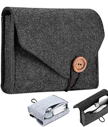 economico -custodia dell'adattatore di alimentazione per macbook sacchetto di immagazzinaggio feltro accessori elettronici portatili custodia per organizzatore per macbook pro air alimentazione del computer