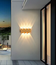 economico -lampada da parete a led per esterni impermeabile ip65 3w illuminazione su / giù 5/7 testa lampada da parete ip65 impermeabile curva a doppia testa per interni lampada da camera moderna luce bianca