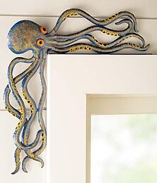 cheap -Octopus Resin Ornament - Handcrafted Reclaimed Resin Door Crawler，It Perfectly Matches Your Patio Or Living Room Table