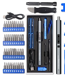 cheap -Electric Screwdriver Set 50 In 1 Precision Hex Torx Bits Magnetic Screwdrivers With LED Light Phone Repair Electric Tool