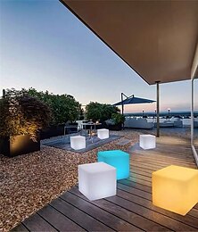 economico -16 colori di commutazione luce quadrata luminosa telecomando ricarica usb impermeabile led cubo luminoso led luce quadrata design luce decorazione festa luce