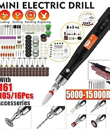 cheap -15000RPM Mini Drill Electric Drill Handheld USB Engraving Pen Polishing Machine With Dremel Rotary Tool Accessories DIY Tools