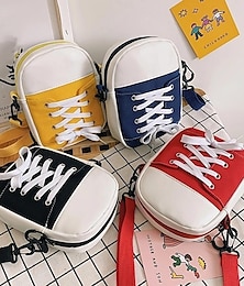 economico -Per donna Borsa a tracolla Sacchetto del telefono mobile Tela Feste Giornaliero Regolabile Traspirante Leggero Color Block Nero Giallo Rosso