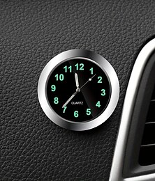 abordables -Reloj de coche luminoso automóviles internos mini reloj digital mecánico relojes de cuarzo adorno automático accesorios de coche