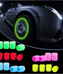 levne -16 ks fluorescenční krytky dříku ventilků pneumatik, kryty vzduchových ventilů kol auta svítící doplňky exteriéru auta cool noctilucous pro auto, kolo, motocykl, suv, nákladní automobil a kolo