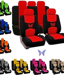 cheap -StarFire 4/9pcs Fashion Car Seat Covers Universal Car Seat Cover Car Seat Protection Covers Women Car Interior Accessories (9 Colors)