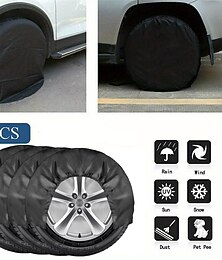 billiga -4-pack vattentäta däckskydd skyddar din husbilsvagn husbilshjul från korrosion!