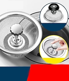 economico -2 pezzi filtro lavello da cucina in acciaio inox cestello tappo di scarico filtro di ricambio per bordo largo 3,2/4,4 pollici, raccoglitore di alimenti anti-intasamento