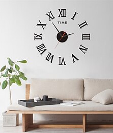 お買い得  -壁掛け時計装飾時計クリエイティブ北欧リビングルームアクリル立体寝室diyサイレントホーム