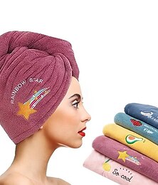 cheap -Dry Hair Cap Female Super Absorbent Quick-Drying Hair Towel Wiping Hair Towel Shower Cap Artifact 2021 New Turban Thickening