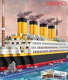 economico -Mini blocchi da costruzione per navi da crociera da 1860 pezzi: accendi l'immaginazione di tuo figlio con un divertimento educativo!