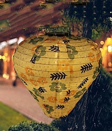 economico -lanterne decorative solari da esterno appese con gancio impermeabile batteria integrata illuminazione automatica materiale in nylon per lampada da giardino