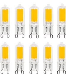 Χαμηλού Κόστους -10 τεμ. 2w φώτα led bi-pin 200 lm g9/g4 t 1 led χάντρες cob ζεστό λευκό/λευκό ρυθμιζόμενο 220-240 v