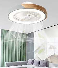 abordables -ventilateurs de plafond à led avec lumières dimmable avec contrôle à distance 20 "plafonnier encastré abat-jour en acrylique lustre chambre salon