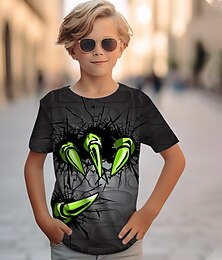 cheap -Boys 3D Graphic T shirt Tee Short Sleeve 3D Print Spring & Summer Active Polyester Kids 4-12 Years Outdoor Daily Regular Fit