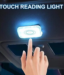 cheap -Car LED Touch Light Mini Wireless Car Interior Lighting Roof Ceiling Reading Lamp For Door Foot Trunk Storage Box USB Charging