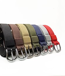 halpa -Sukupuolineutraali Taktinen vyö Golf Web Belt farkkuihin Runko solki Musta Rubiini Nylon Tavallinen Arki-asut Bile Viikonloppu