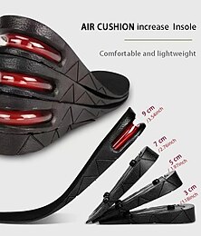 cheap -1pc Invisible Height Increasing Insole Adjustable Shoe Heel Insole With Air Cushion For Variable Interior Taller Support Foot Pad 1.18-3.54inch/3-9cm