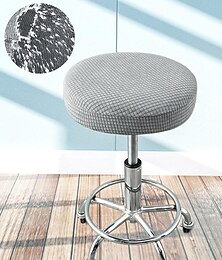 abordables -Taburete de bar redondo, fundas de asiento, taburete lavable, funda de cojín, fundas de silla de bar elásticas para café, fiesta, bar, restrant